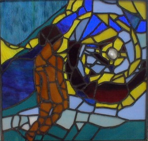 Boy in Spiral Window