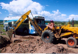 Playing in the dirt