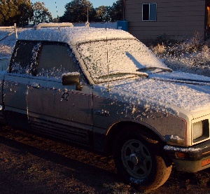 First Snow on TinyTruck