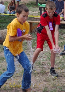 pie festival baloon toss