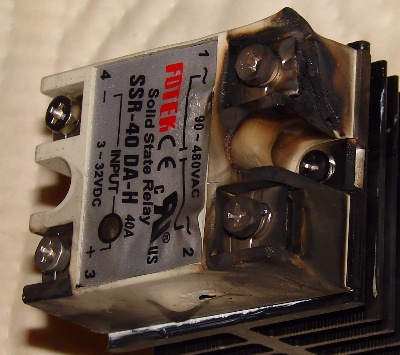 Burned
Control Relay